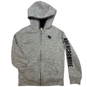 Abercrombie Kids Full Zip Sherpa Icon Hoodie | Size 7/8